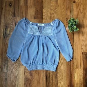 Blue Stripe Abercrombie Blouse